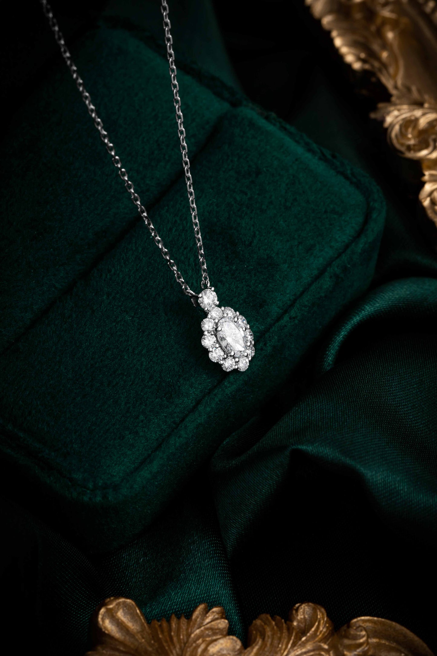 Lab Grown Diamond Necklace-ZBN0012-0.50CT