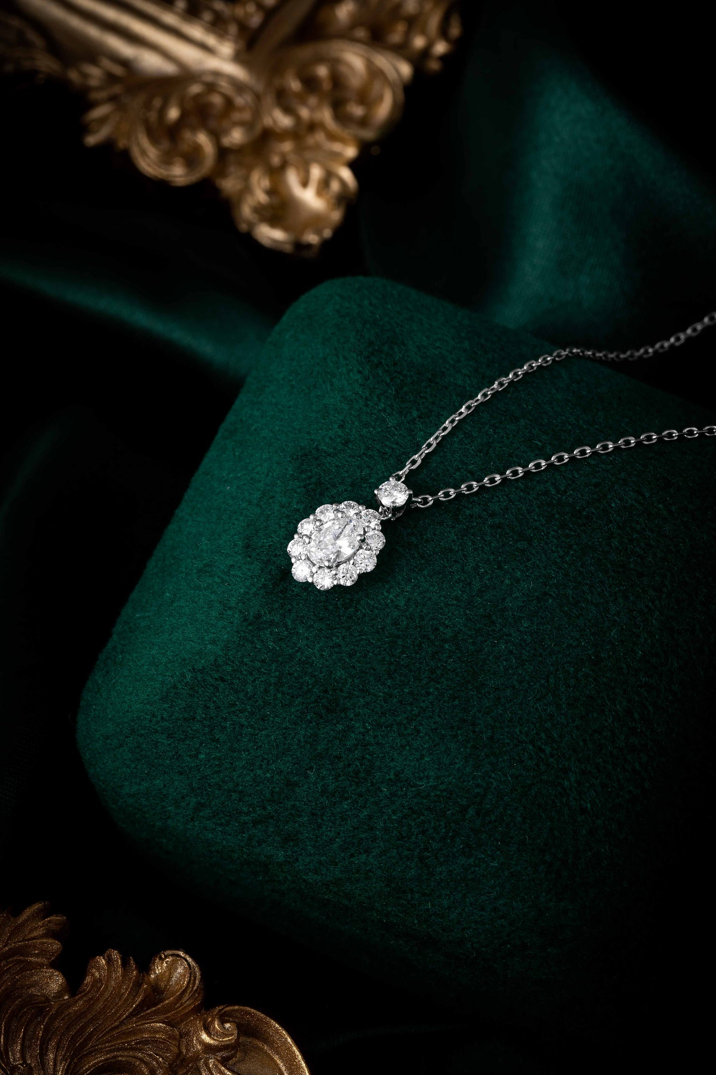 Lab Grown Diamond Necklace-ZBN0012-0.50CT