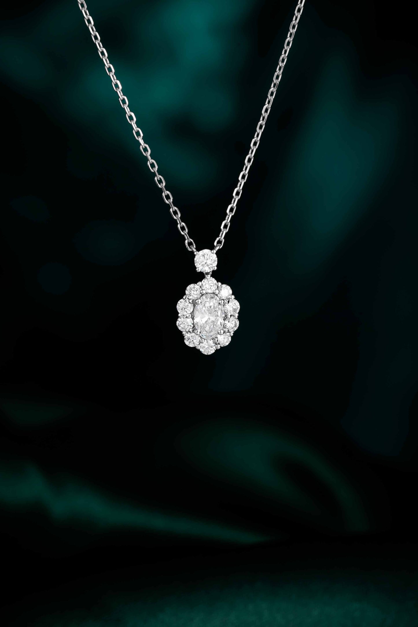 Lab Grown Diamond Necklace-ZBN0012-0.50CT