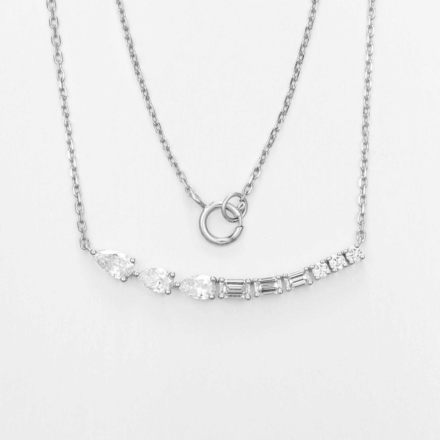 Lab Grown Diamond Necklace-ZBN0023