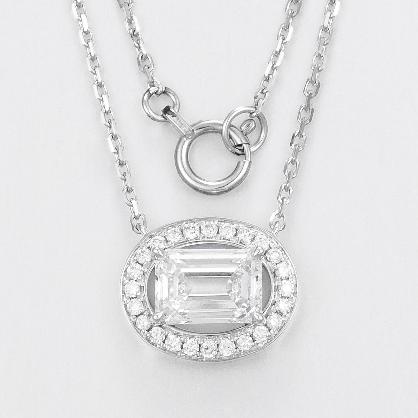 Lab Grown Diamond Necklace-ZBN0049
