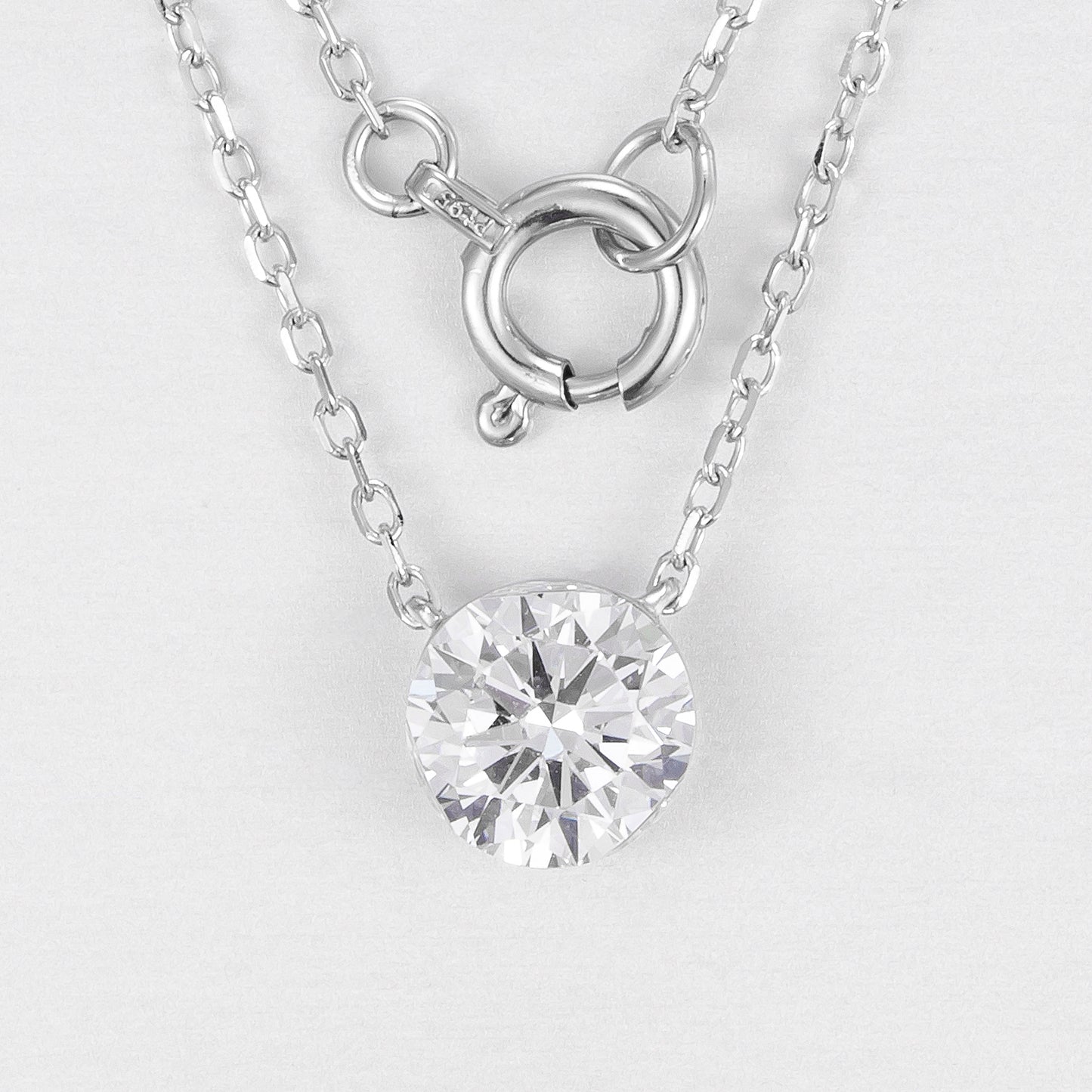 Lab Grown Diamond Necklace-ZBN0074-0.50CT