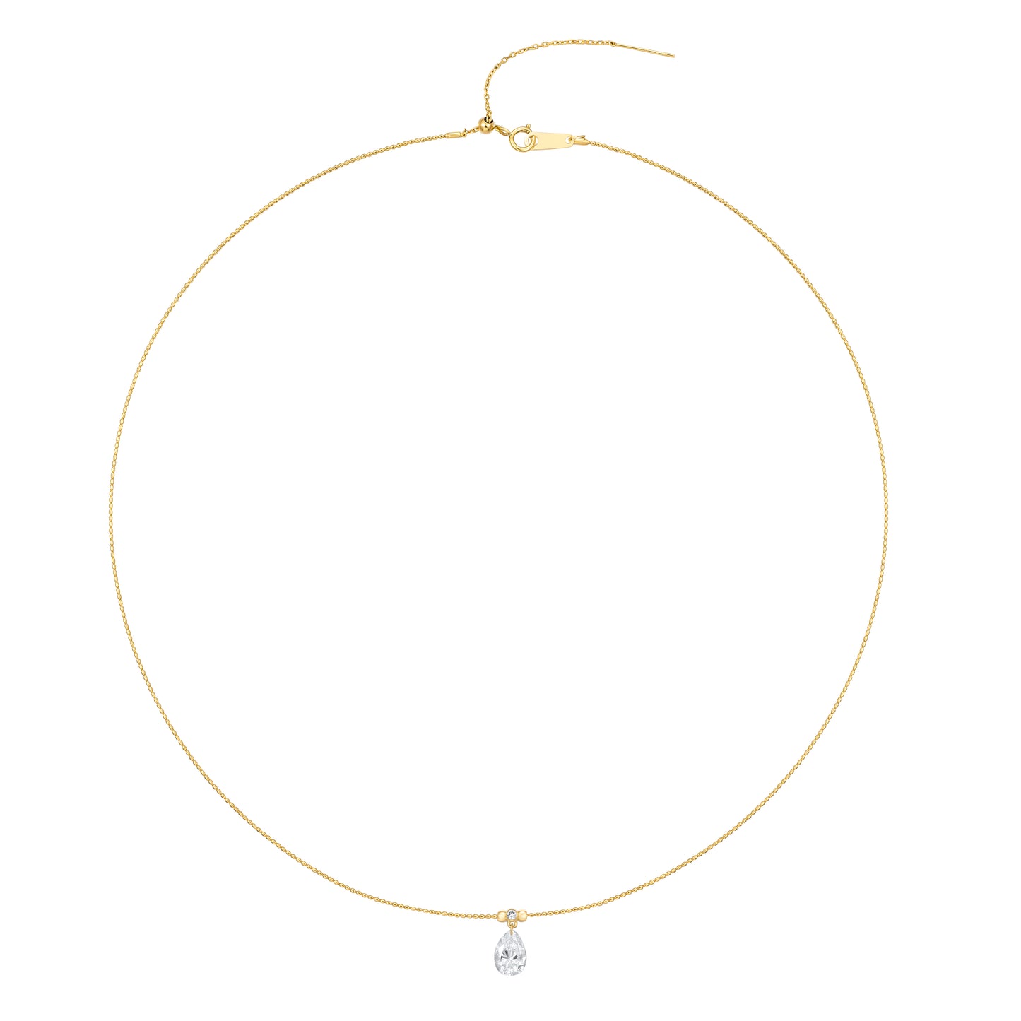 Lab Grown Diamond Necklace-ZBN0083-0.9CT