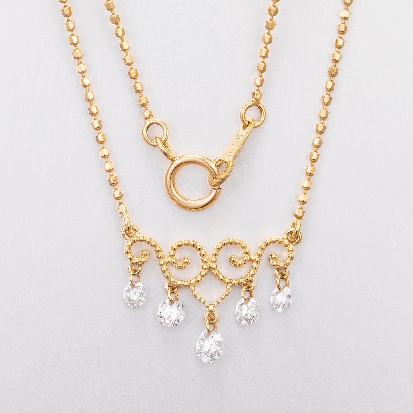 Lab Grown Diamond Necklace-ZBN0086-1