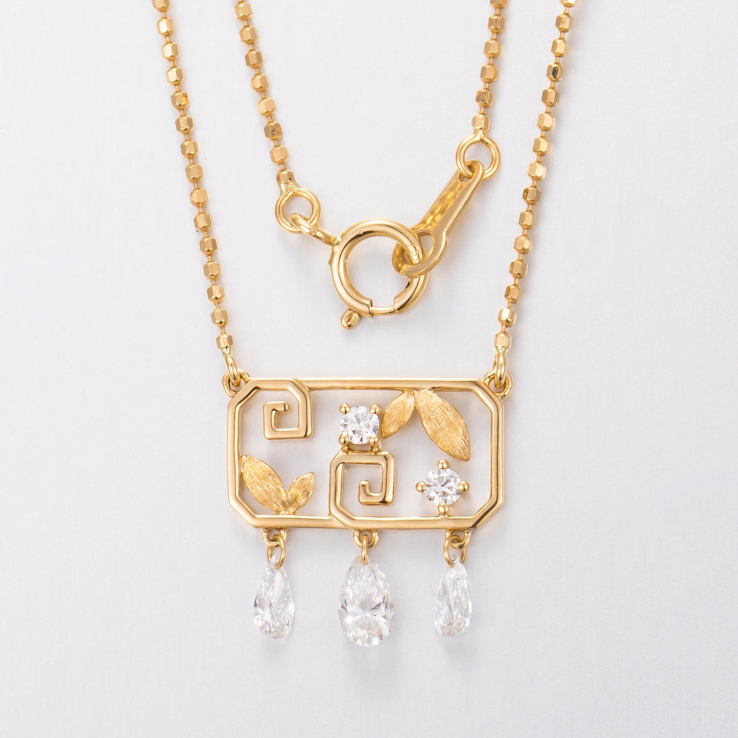 Lab Grown Diamond Necklace-ZBN0087-1
