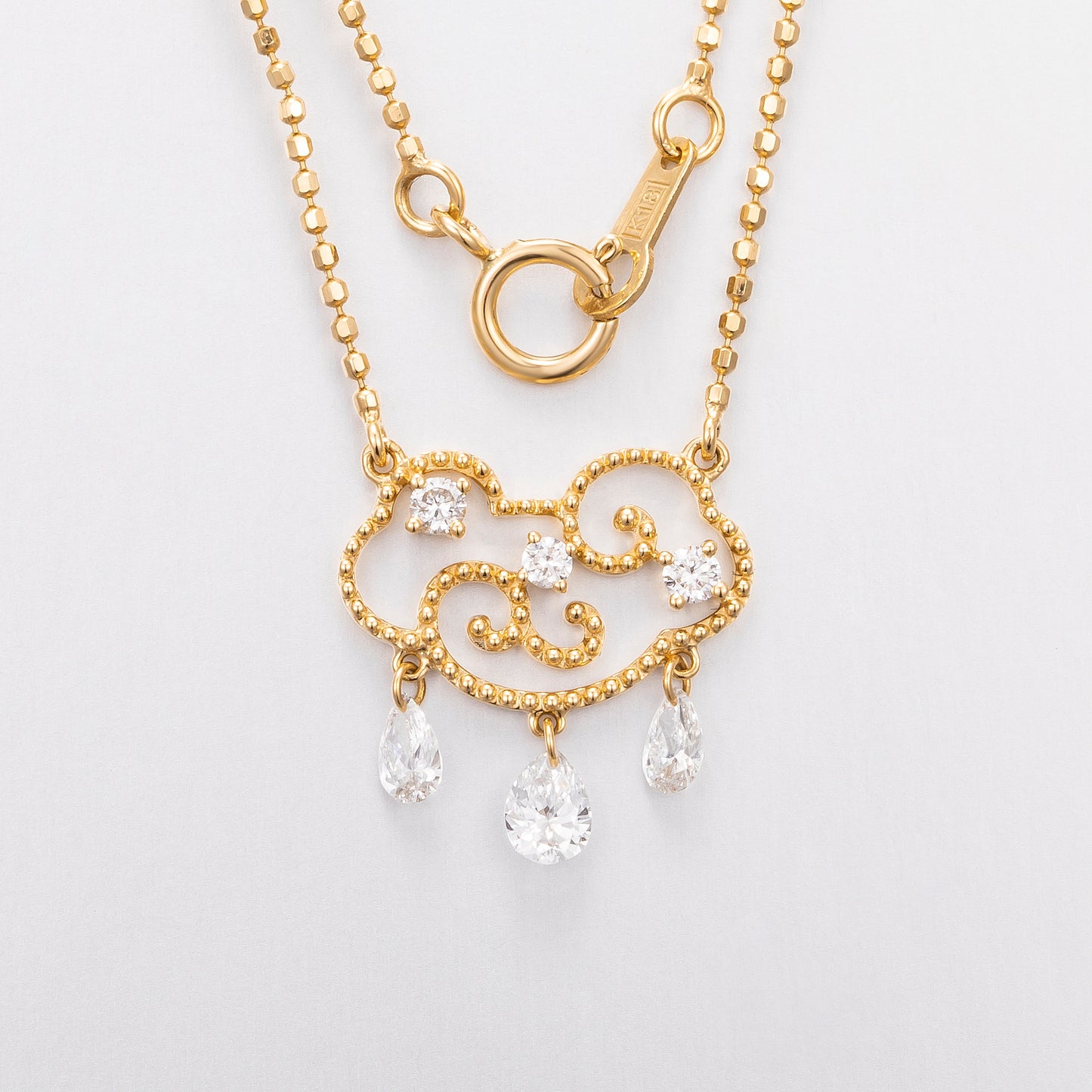 Lab Grown Diamond Necklace-ZBN0088-1