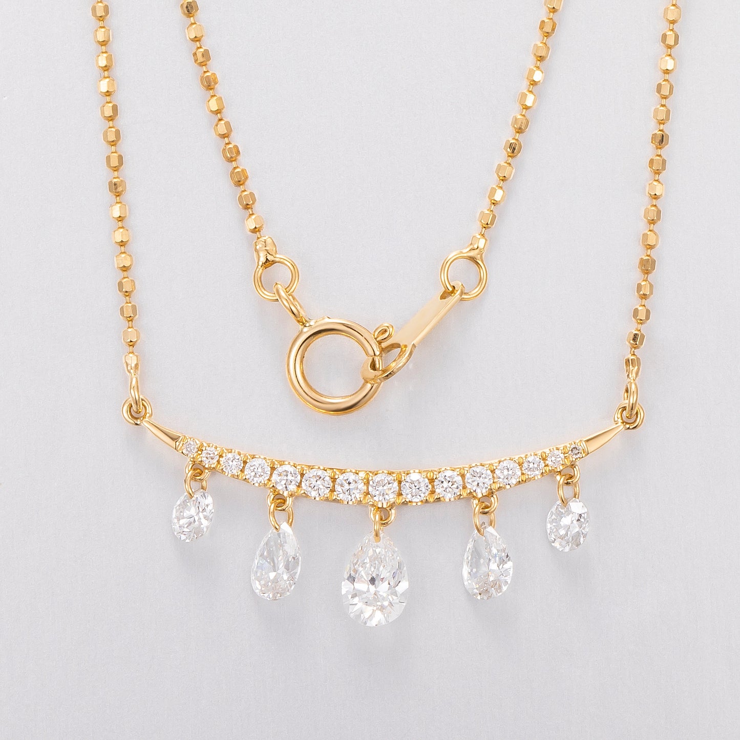 Lab Grown Diamond Necklace-ZBN0091-1