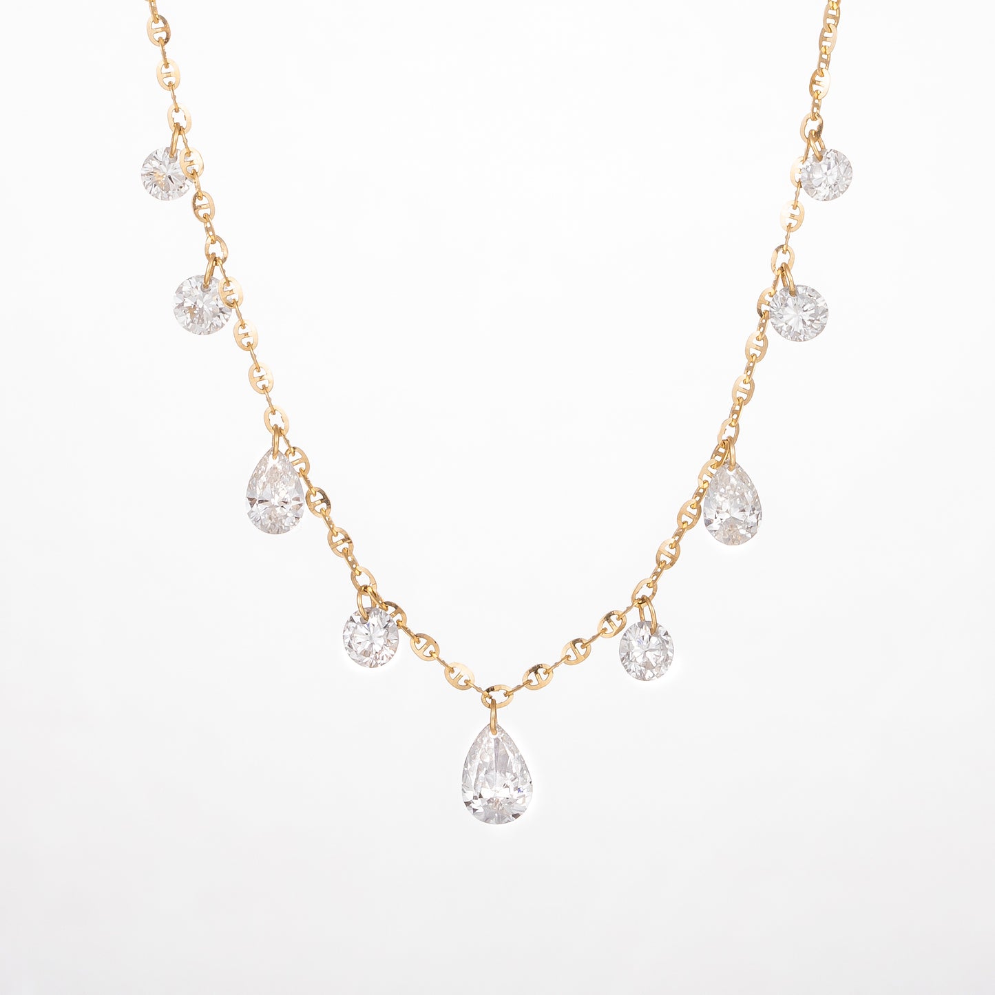 Lab Grown Diamond Necklace-ZBN0093-1