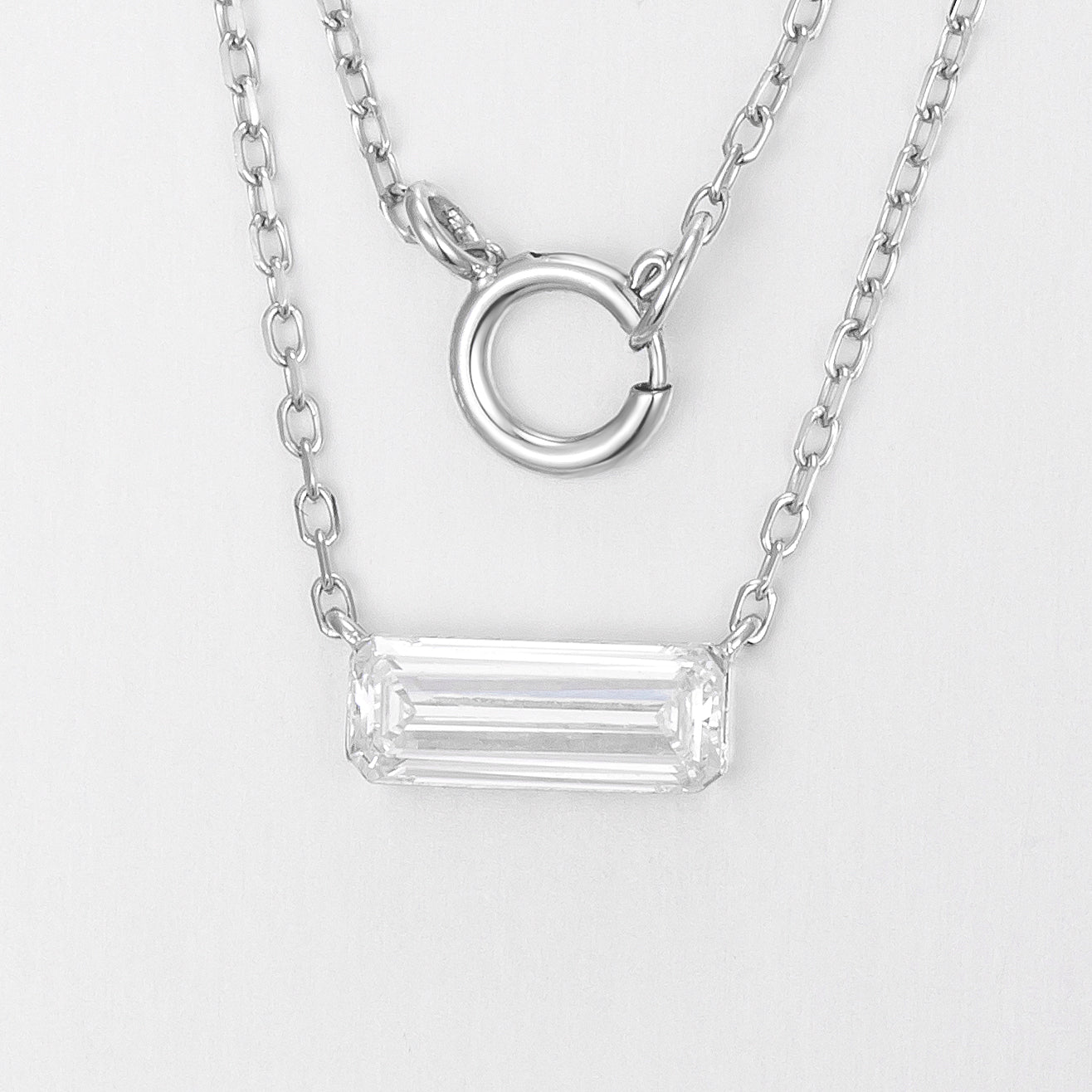 Lab Grown Diamond Necklace-ZBN0100