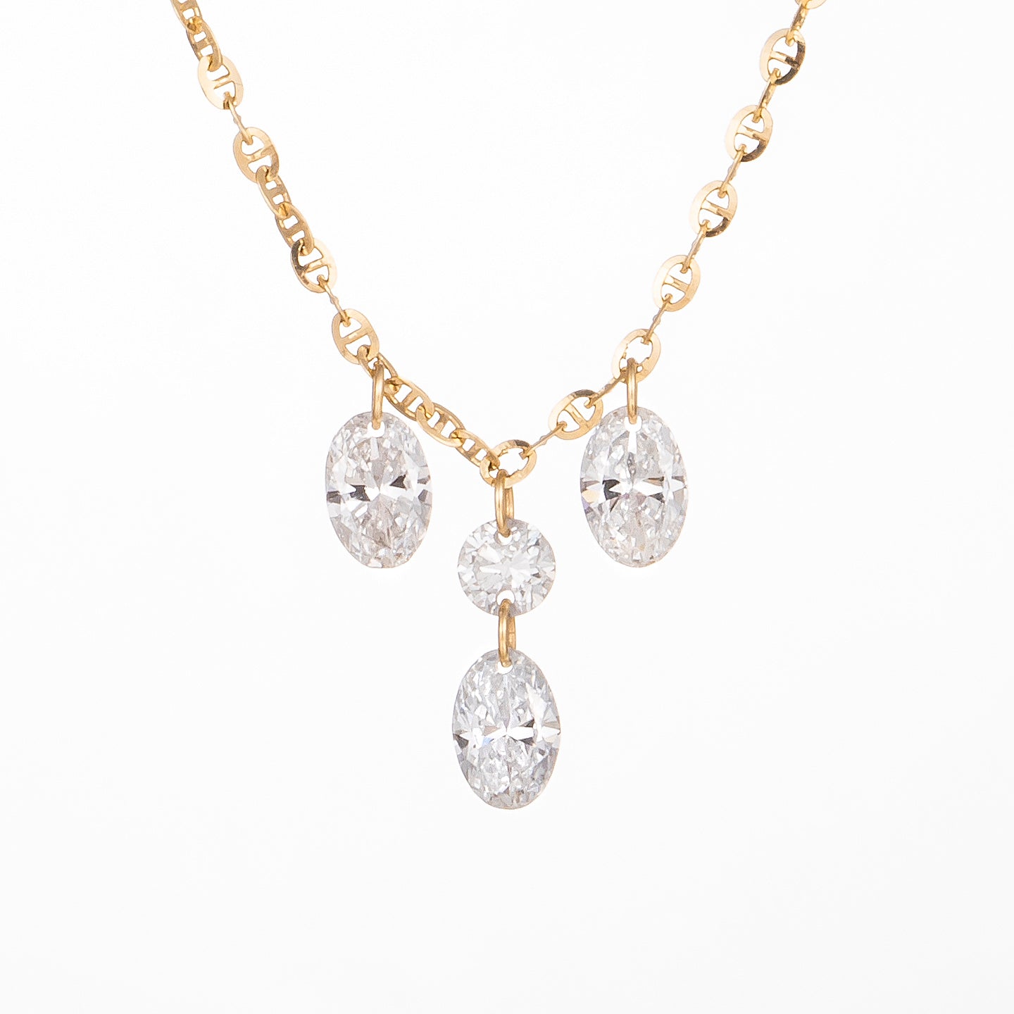 Lab Grown Diamond Necklace-ZBN0105
