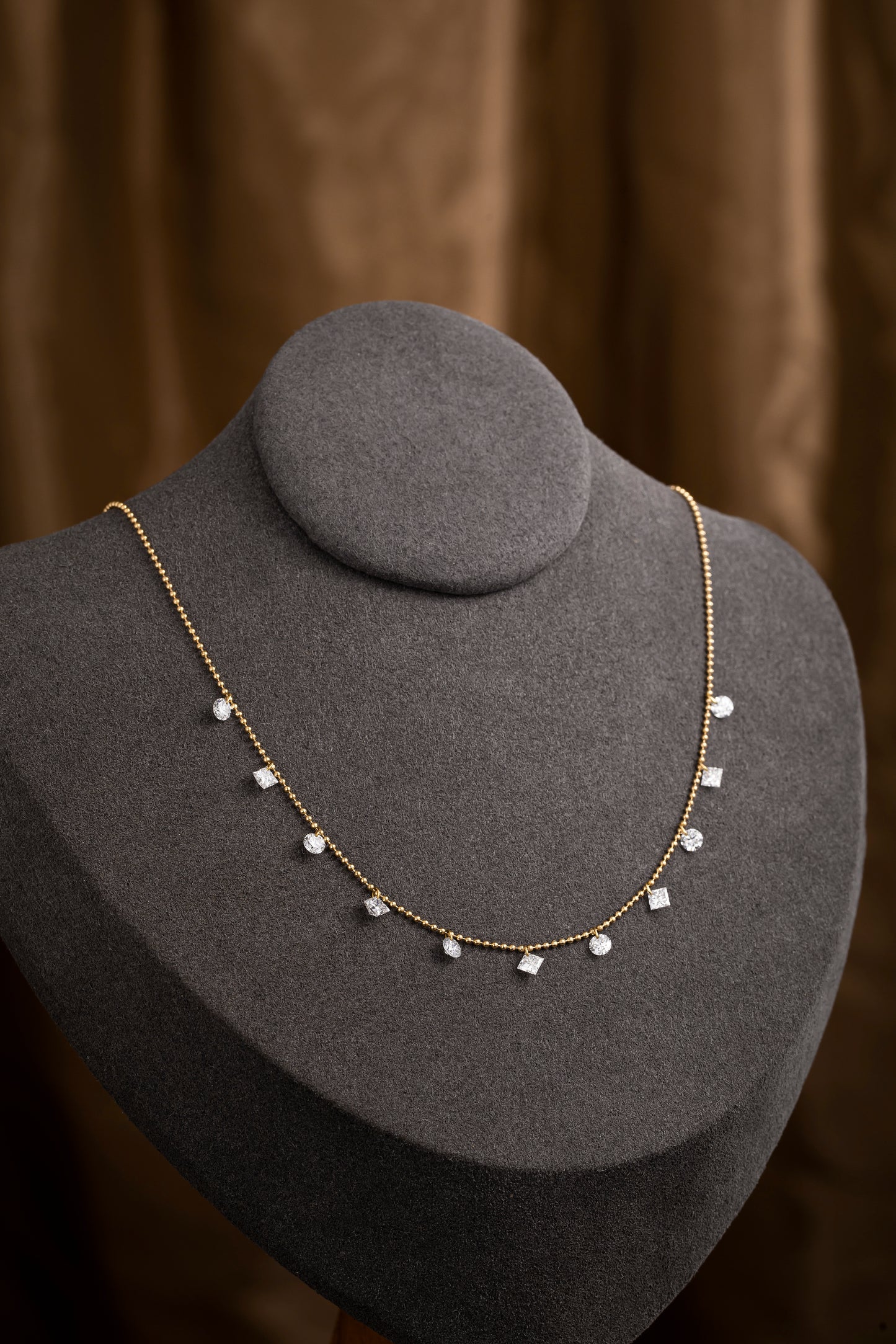 Lab Grown Diamond Necklace-ZBN0114-1