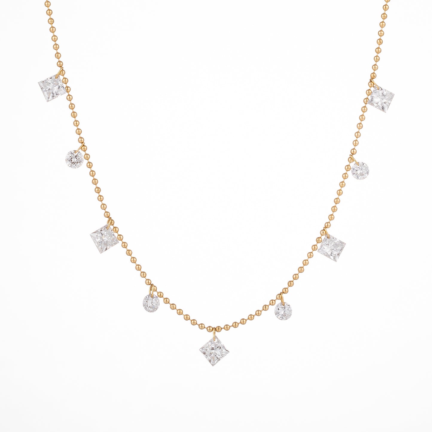 Lab Grown Diamond Necklace-ZBN0114