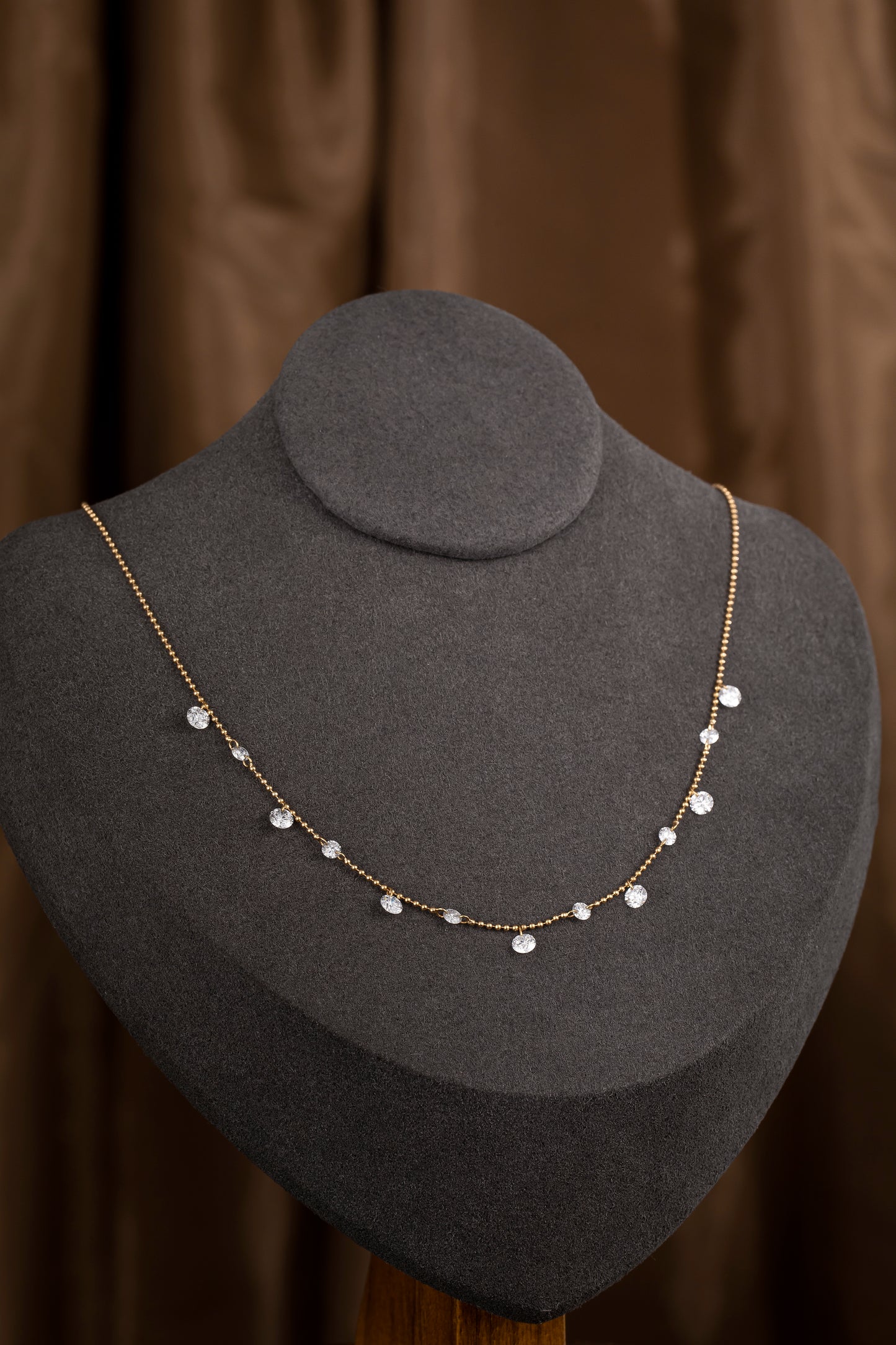 Lab Grown Diamond Necklace-ZBN0115