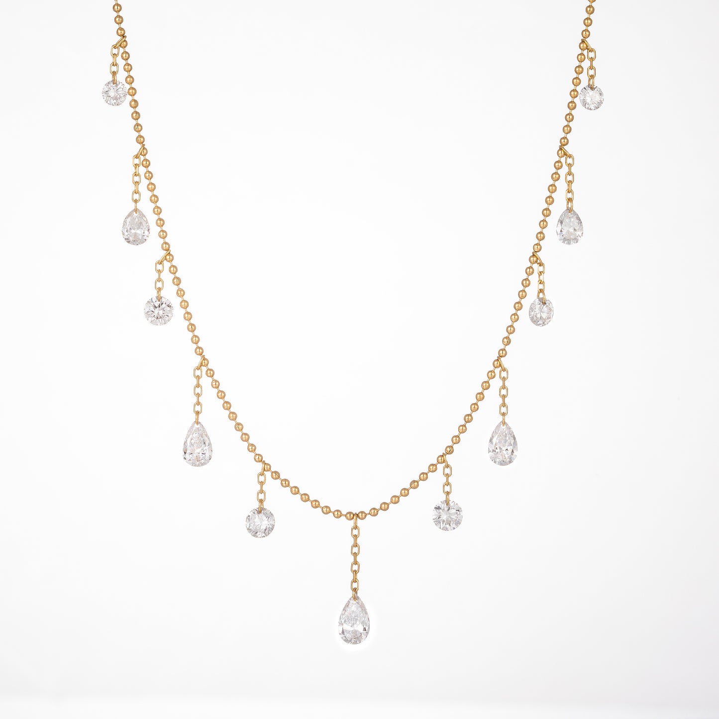 Lab Grown Diamond Necklace-ZBN0119