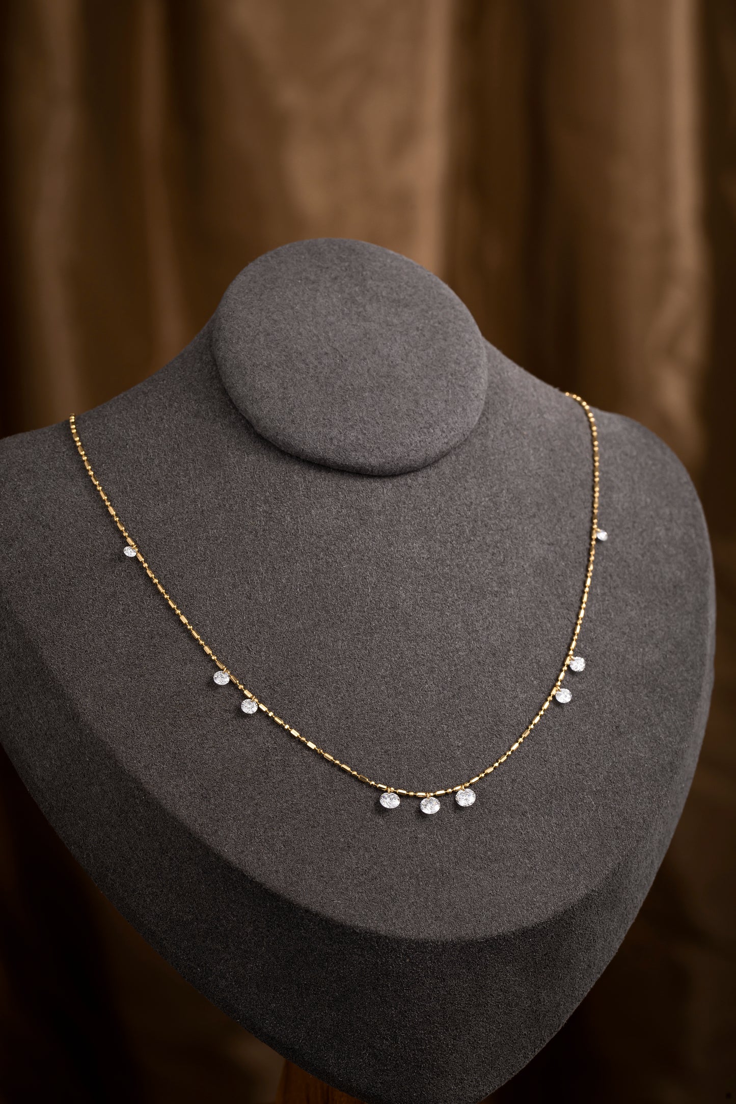 Lab Grown Diamond Necklace-ZBN0127