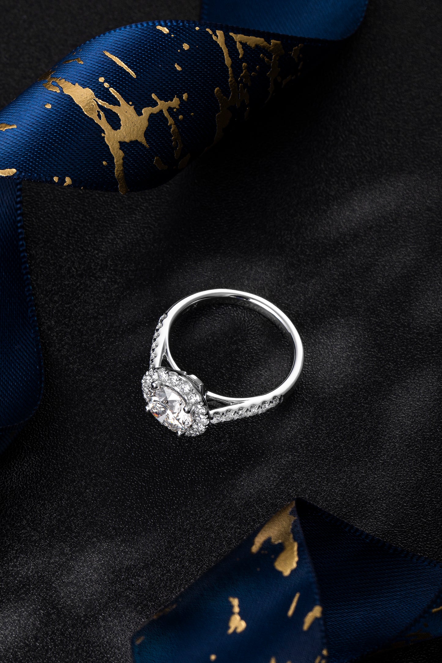 Lab Grown Diamond Ring-ZBR0003-1.5CT