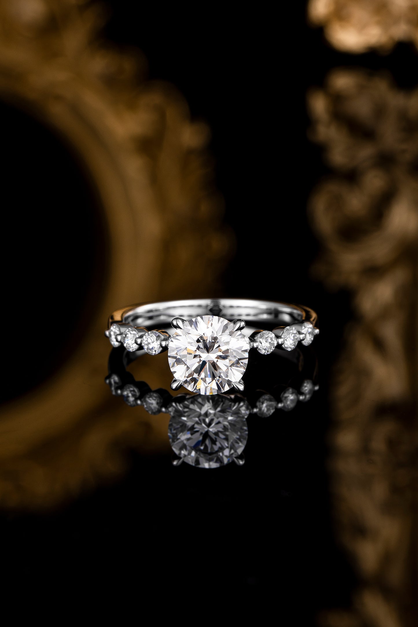 Lab Grown Diamond Ring-ZBR0008-1.5CT