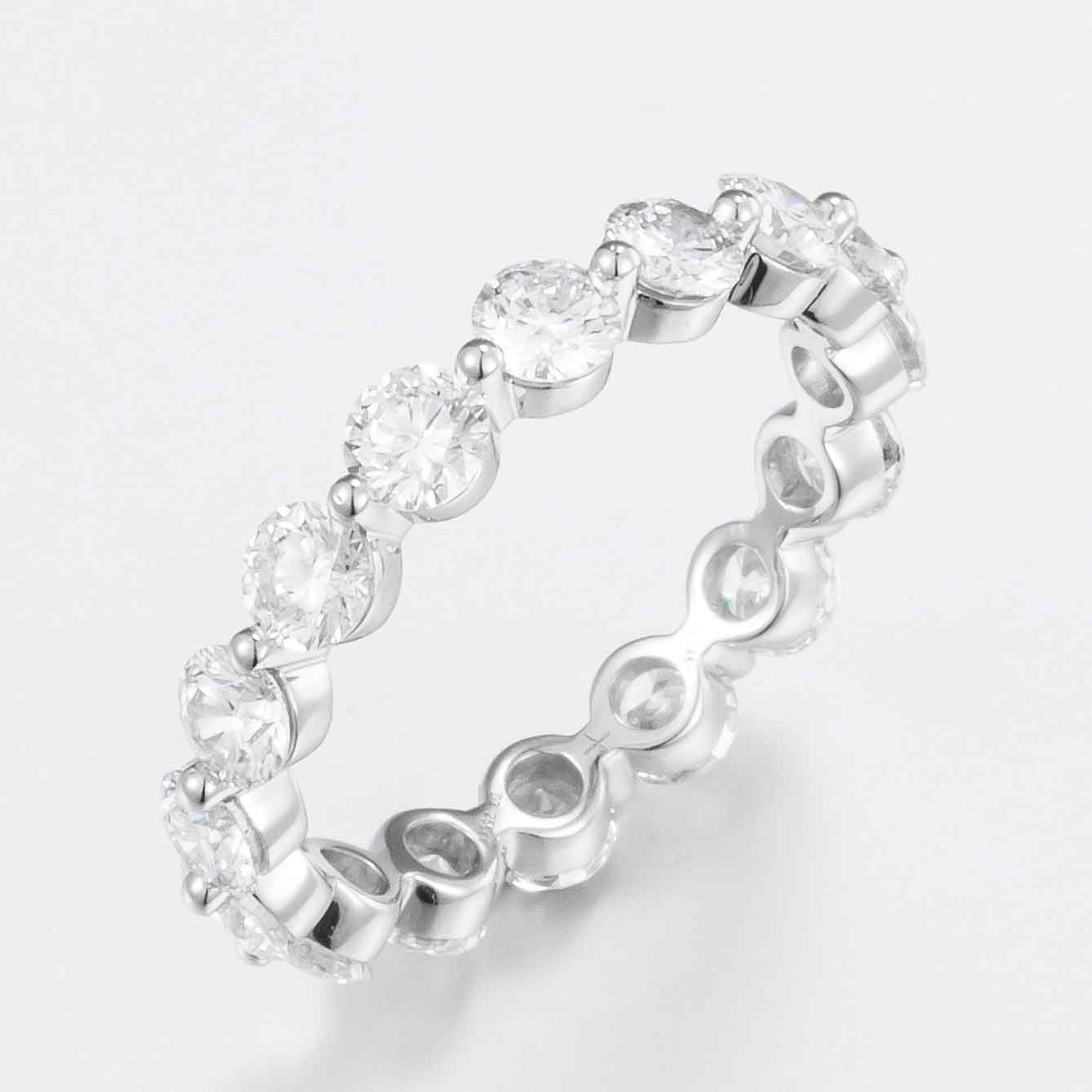 Lab Grown Diamond Ring-ZBR0071-3.2MM