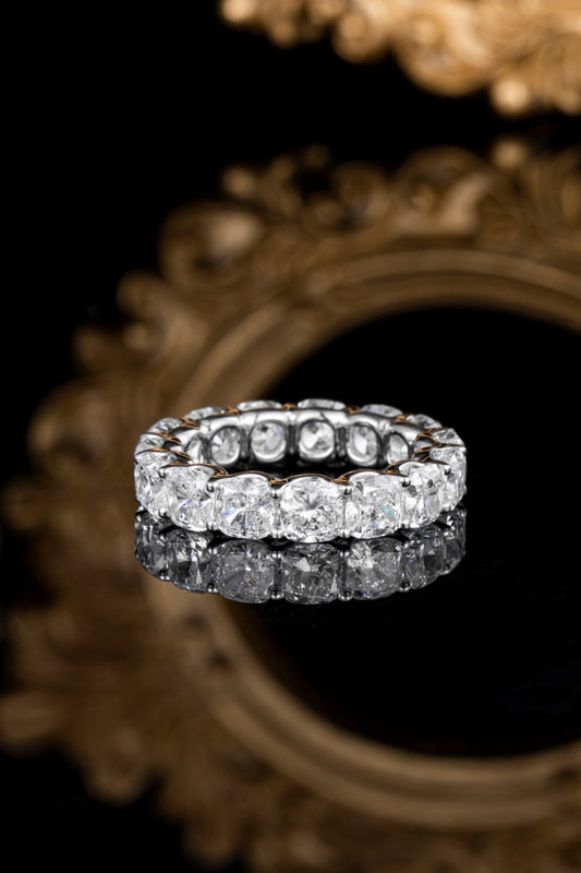 Lab Grown Diamond Ring-ZBR0148-CUSHION