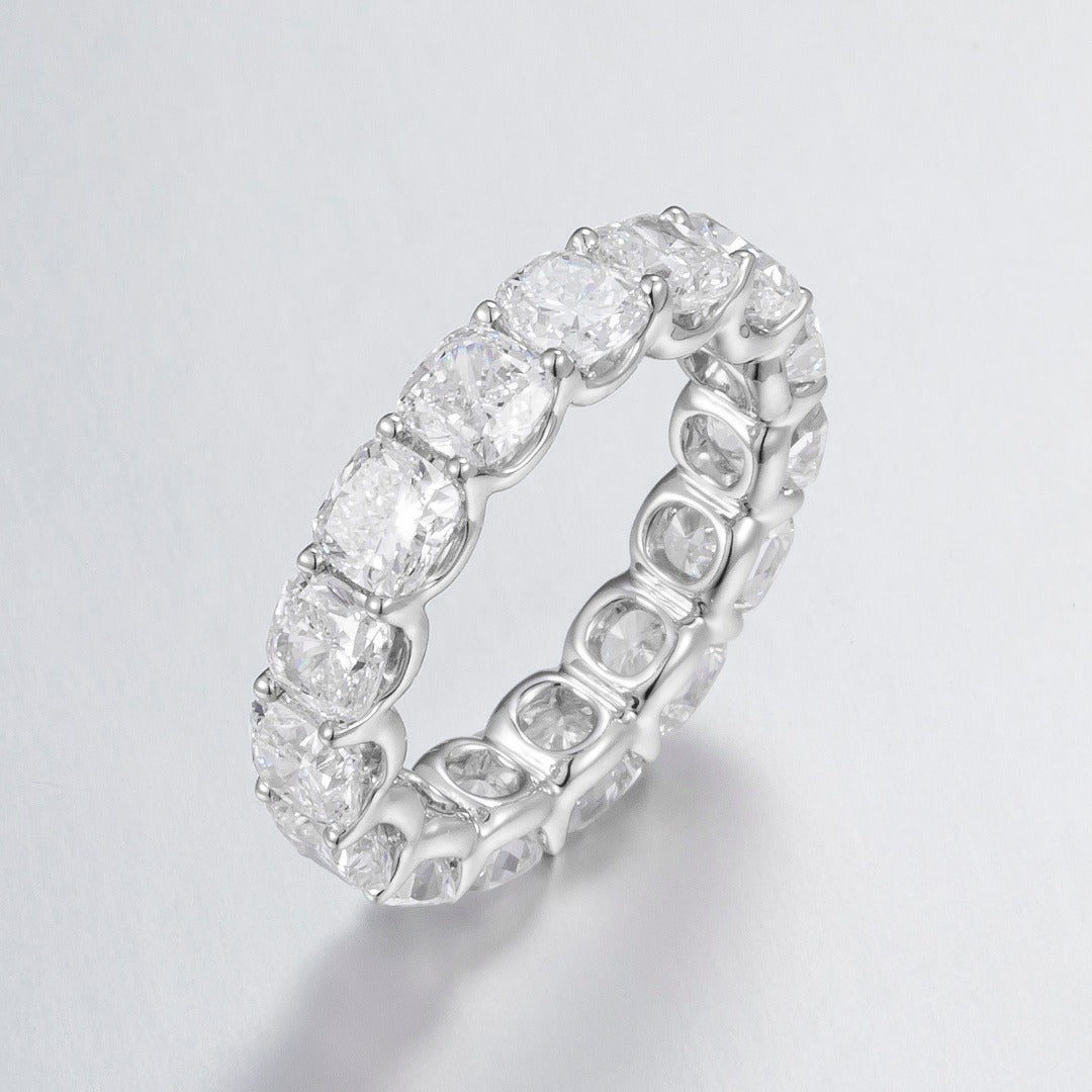 Lab Grown Diamond Ring-ZBR0148-CUSHION