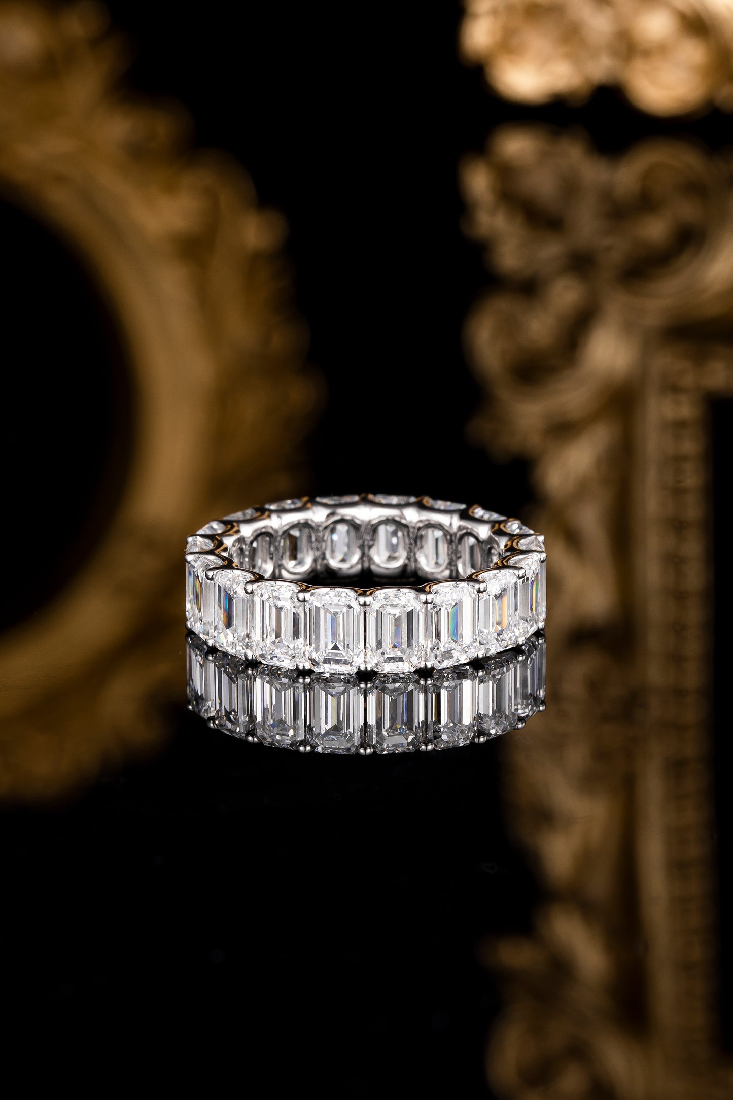 Lab Grown Diamond Ring-ZBR0148-EMERALD