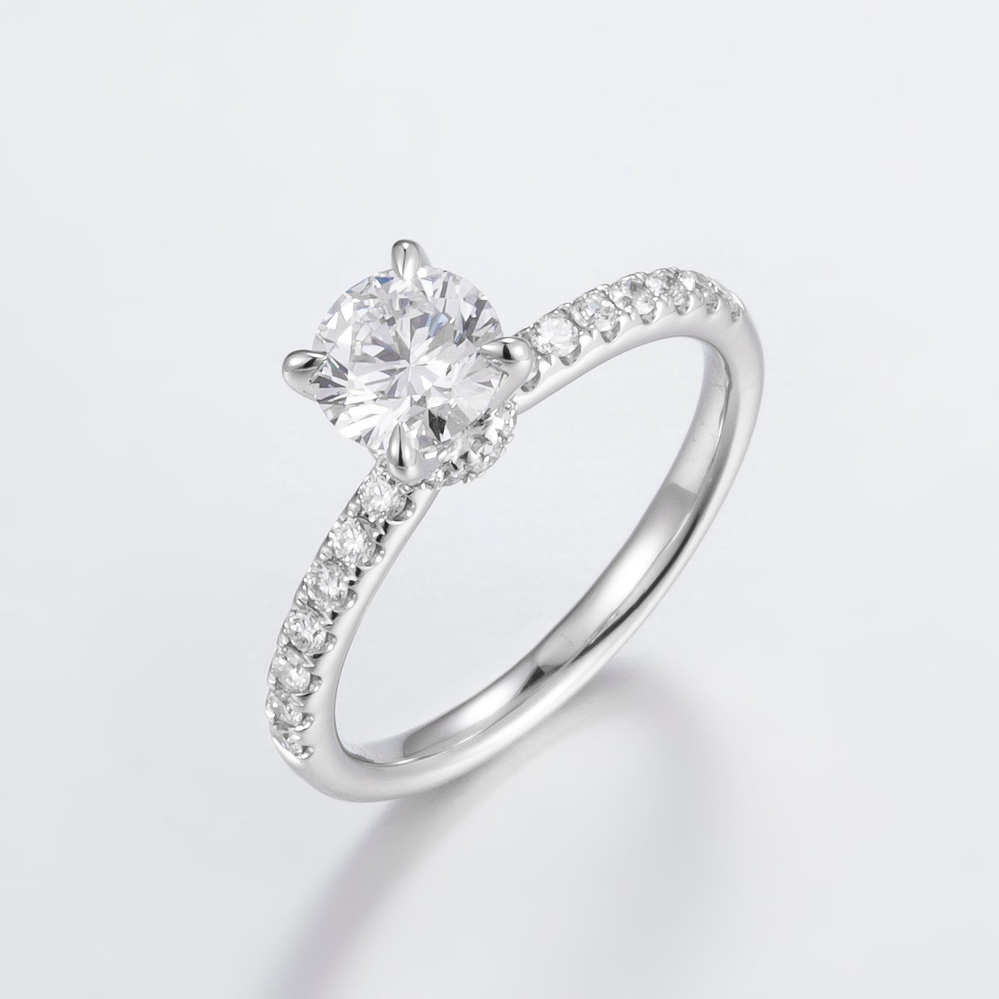 Lab Grown Diamond Ring-ZBR0194-1.00CT