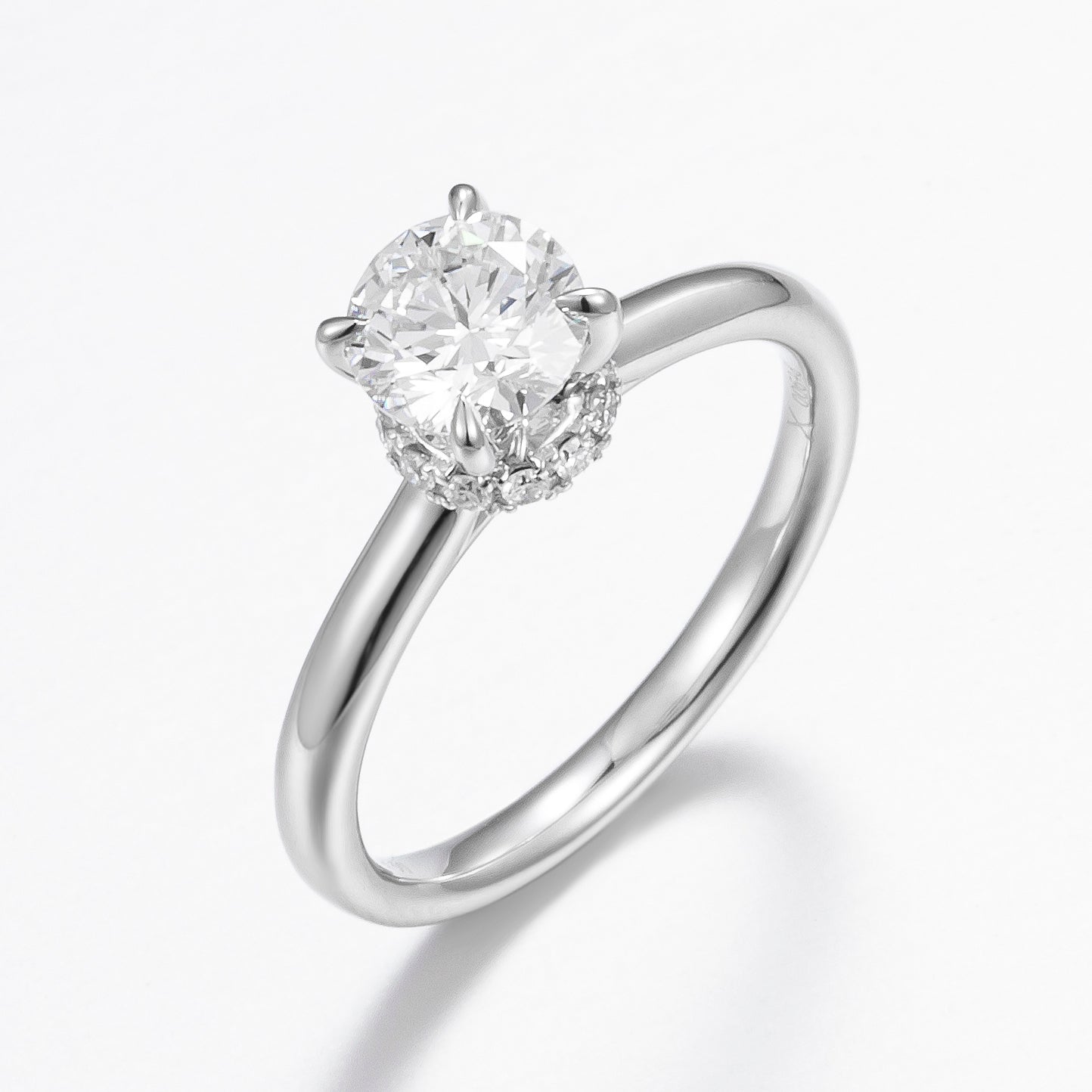 Lab Grown Diamond Ring-ZBR0196-1.00CT