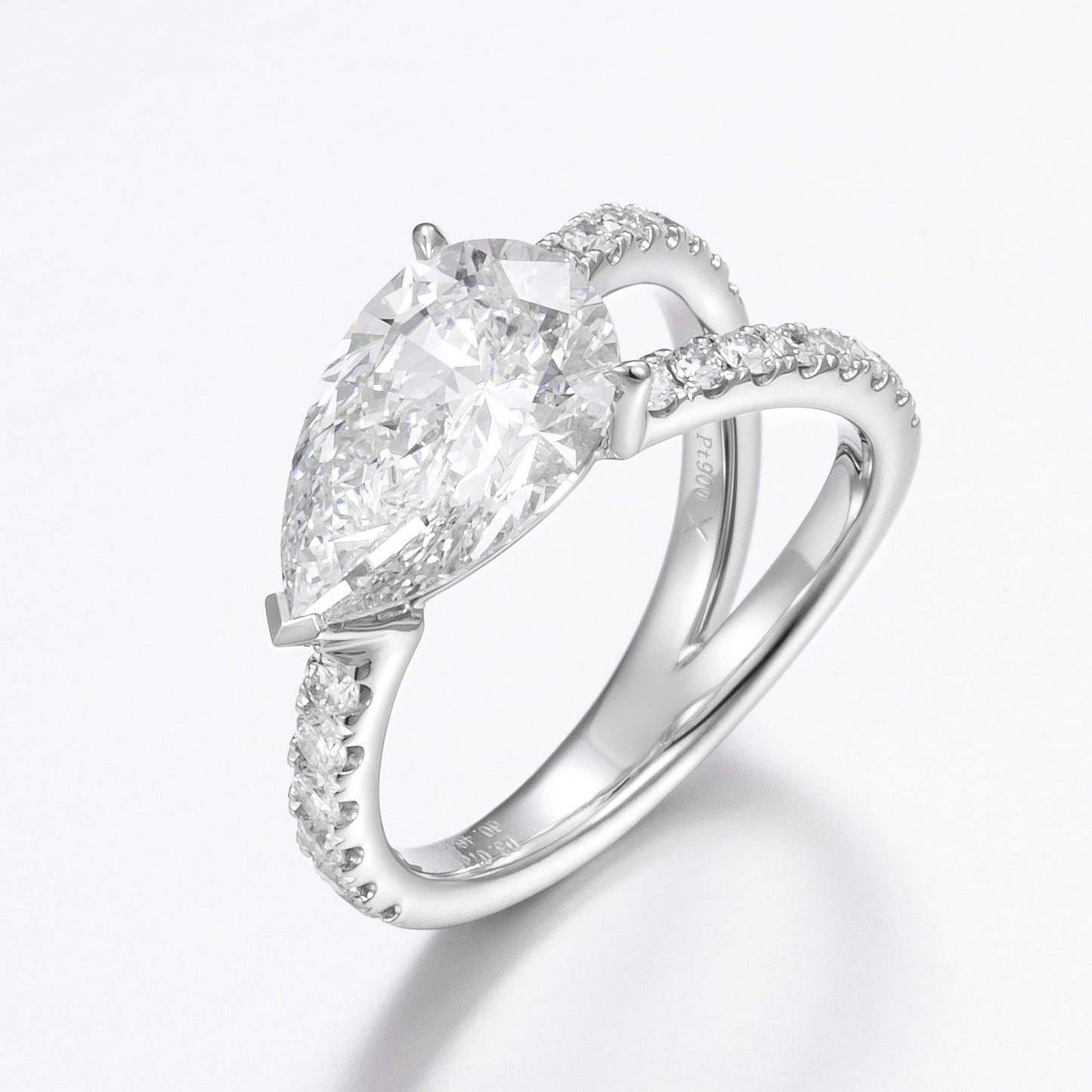 Lab Grown Diamond Ring-ZBR0201-3.00CT