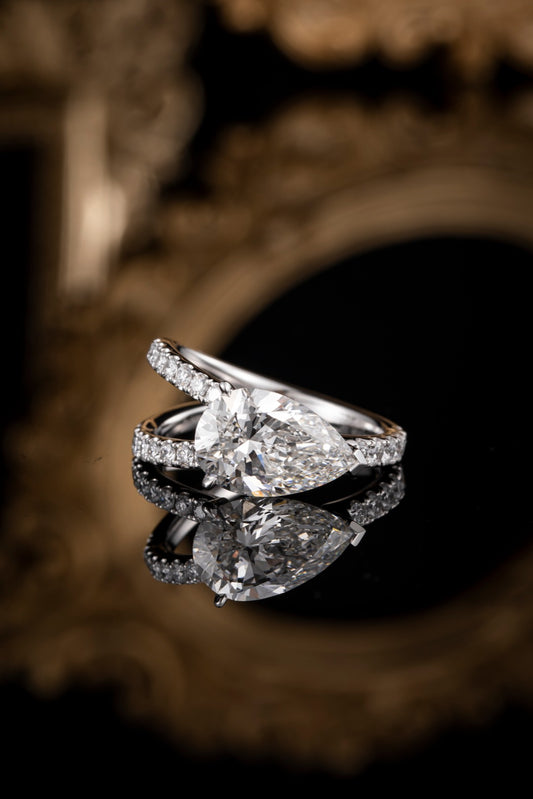 Lab Grown Diamond Ring-ZBR0201-3.00CT