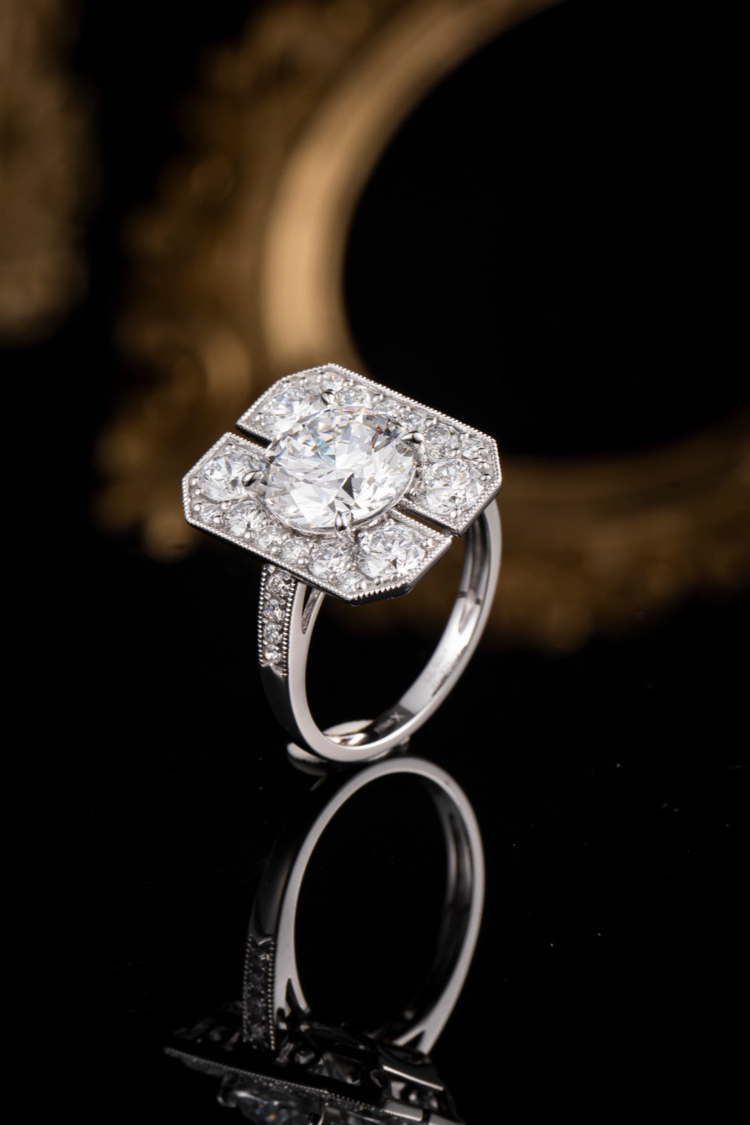 Lab Grown Diamond Ring-ZBR0203-3.00CT