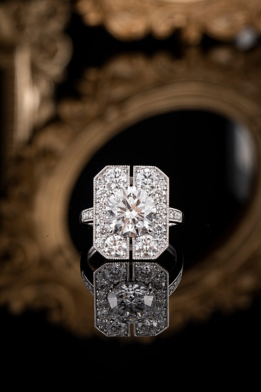 Lab Grown Diamond Ring-ZBR0203-3.00CT