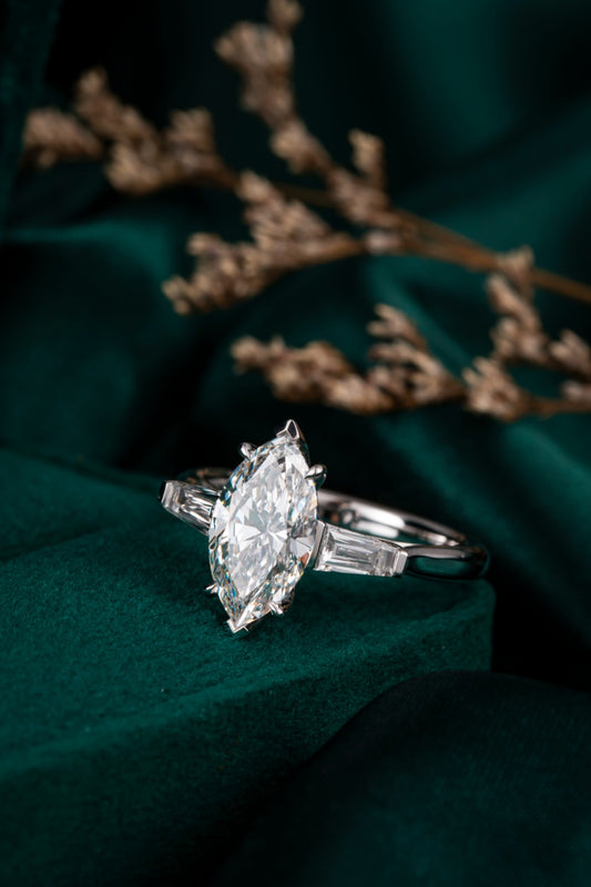 Lab Grown Diamond Ring-ZBR0186-2.00CT
