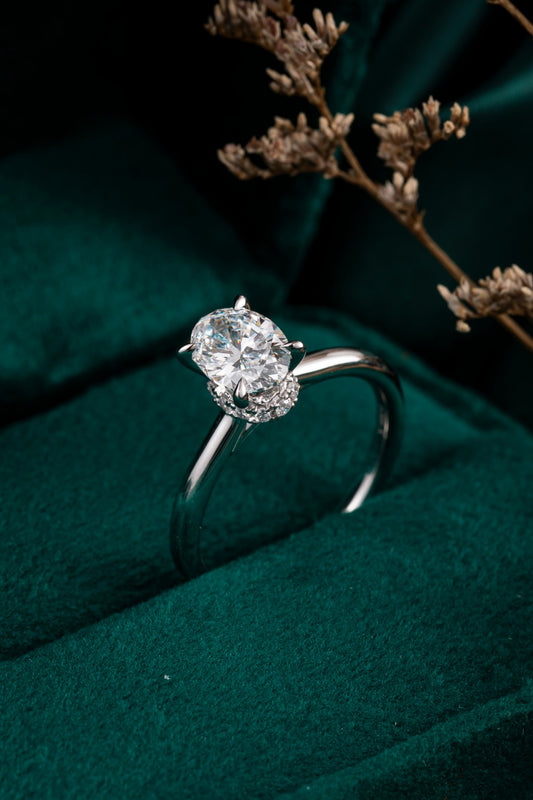 Lab Grown Diamond Ring-ZBR0197-1.00CT