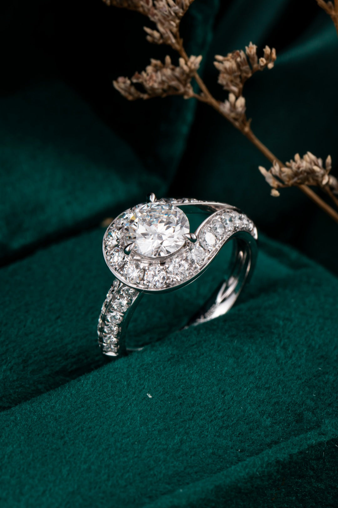 Lab Grown Diamond Ring-ZBR0252-1.00CT