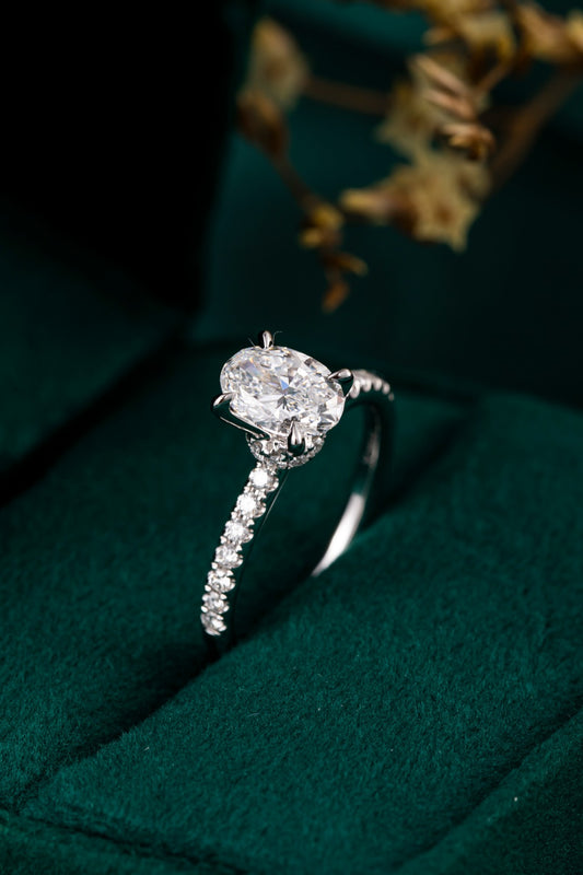Lab Grown Diamond Ring-ZBR0195-1.00CT