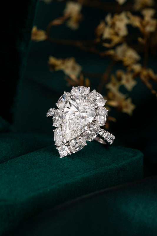 Lab Grown Diamond Ring-ZBR0199-3.00CT