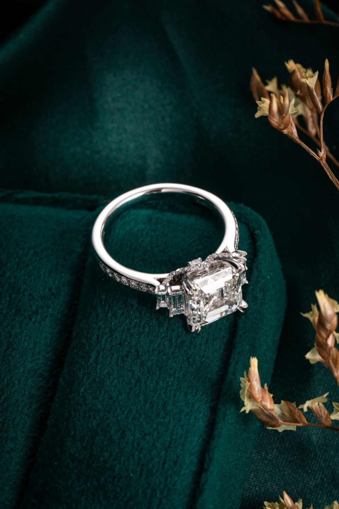 Lab Grown Diamond Ring-ZBR0191-3.00CT