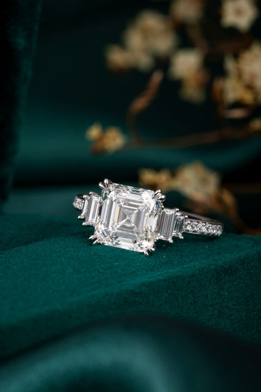 Lab Grown Diamond Ring-ZBR0191-3.00CT