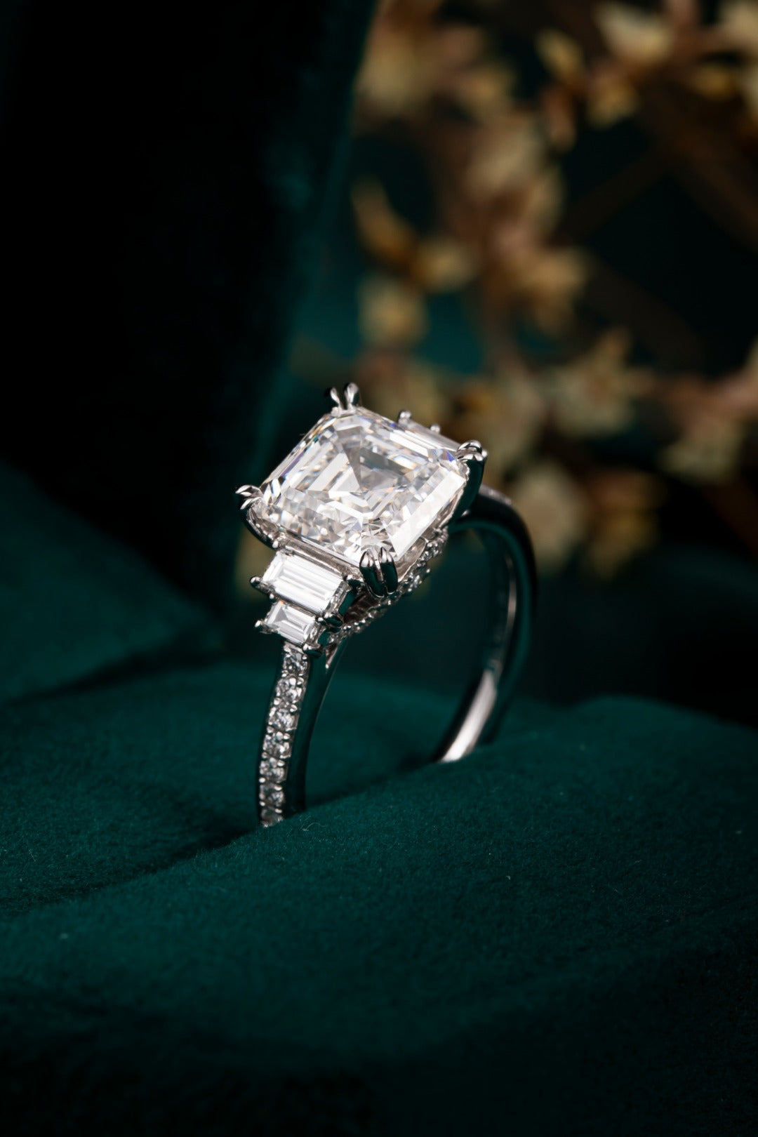 Lab Grown Diamond Ring-ZBR0191-3.00CT