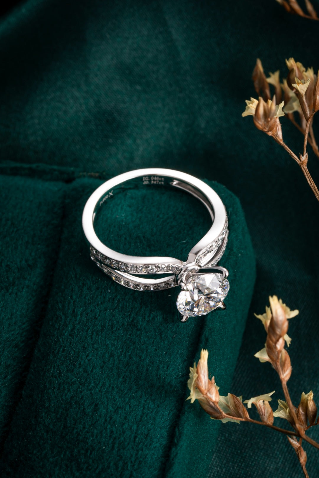 Lab Grown Diamond Ring-ZBR0208-2.00CT