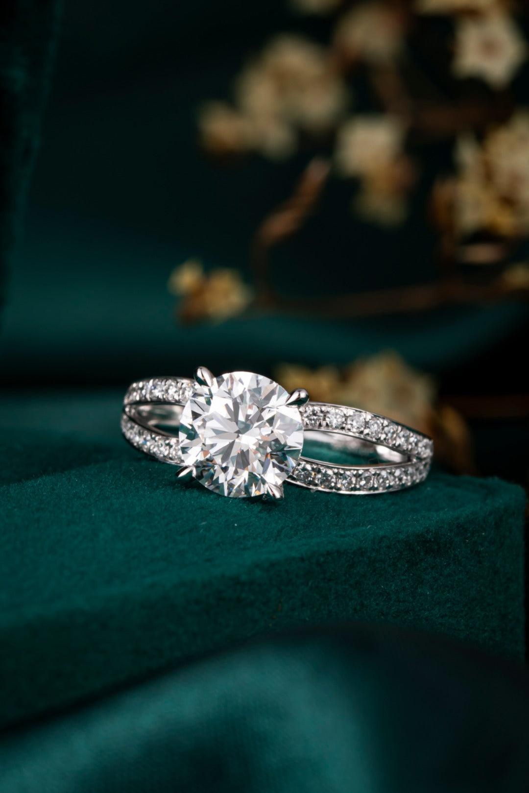 Lab Grown Diamond Ring-ZBR0208-2.00CT