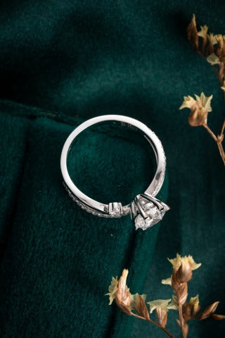 Lab Grown Diamond Ring-ZBR0253-1.00CT