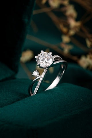 Lab Grown Diamond Ring-ZBR0253-1.00CT