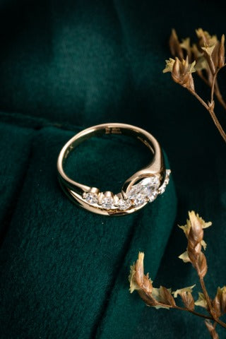 Lab Grown Diamond Ring-ZBR0255-0.50CT