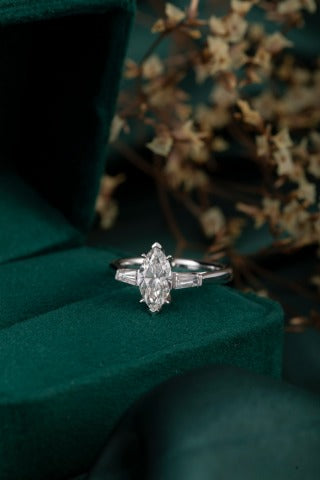 Lab Grown Diamond Ring-ZBR0186-1.00CT