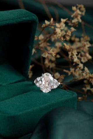 Lab Grown Diamond Ring-ZBR0190-4.00CT