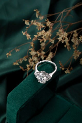 Lab Grown Diamond Ring-ZBR0190-4.00CT