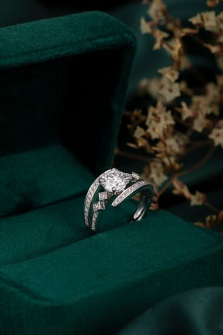 Lab Grown Diamond Ring-ZBR0254-1.00CT