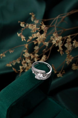 Lab Grown Diamond Ring-ZBR0254-1.00CT