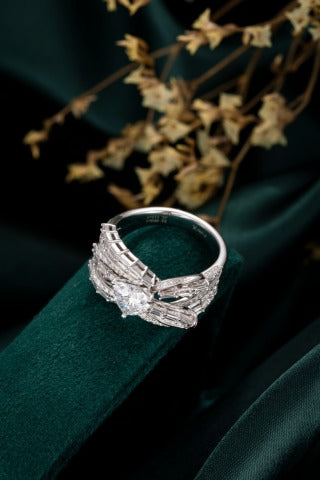 Lab Grown Diamond Ring-ZBR0205-1.00CT
